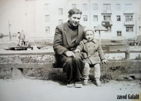 Пос. Главмосстроя. 1962 г. Егор Петрович и Толя Усовы