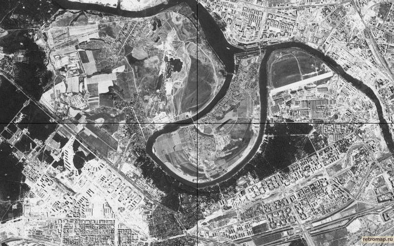 Американский спутниковый снимок 1961-1964 г